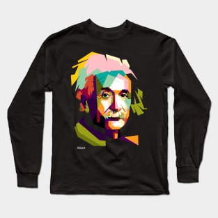 Einstein In Pop Art Long Sleeve T-Shirt